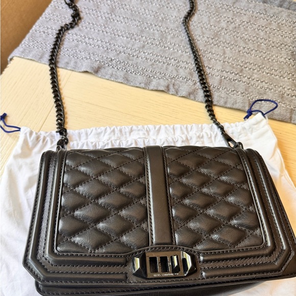 Rebecca Minkoff Black Quilted Crossbody Bag - Picture 3 of 5